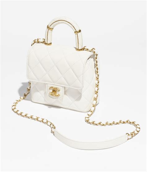 chanel flap top handle bag|More.